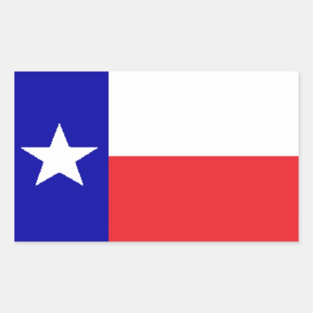 Texas flag rectangular sticker (Front)