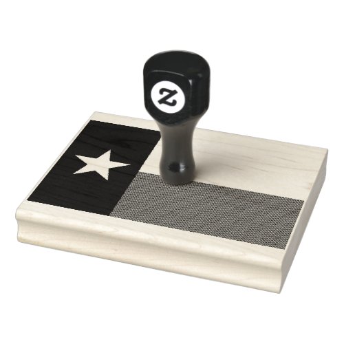 Texas Flag Rubber Stamp