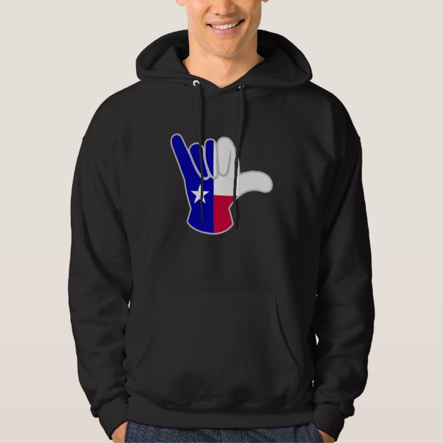 Texas flag Shaka Hoodie (Front)
