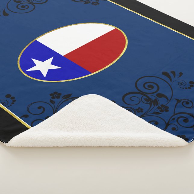 Texas flag sherpa blanket (3/4)
