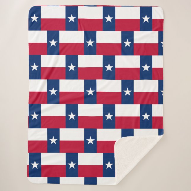 Texas flag sherpa blanket (Front)