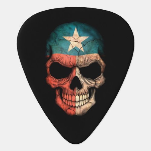 Texas Flag Skull Guitar Pick