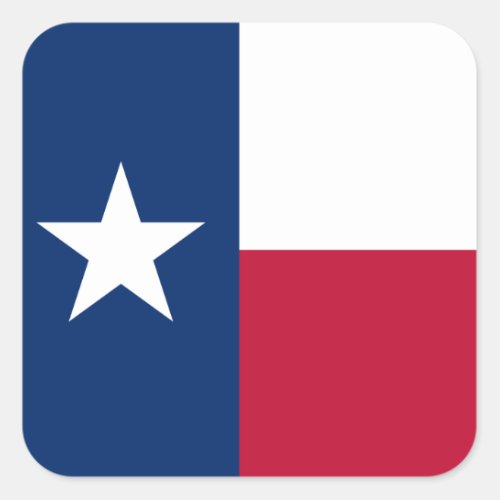 Texas Flag Square Sticker