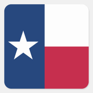 Texas Flag Square Sticker