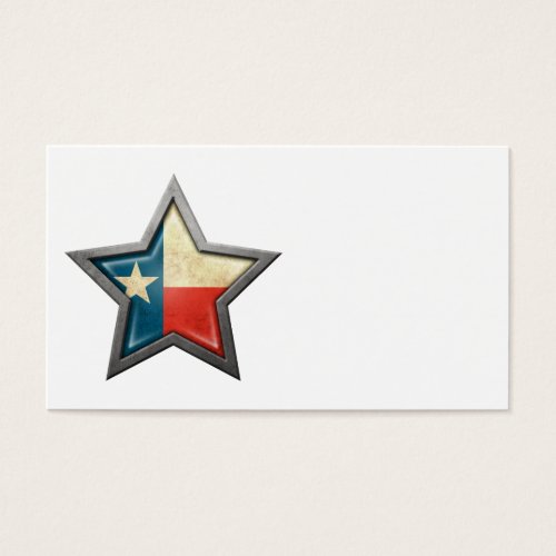 Texas Flag Star Business Card Templates