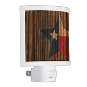 Texas Flag Star on Wood theme Night Light (Right)
