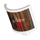 Texas Flag Star on Wood theme Night Light (Angled)