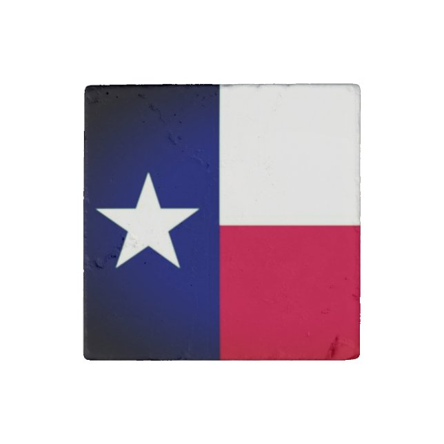 Texas Flag Stone Magnet (Front)