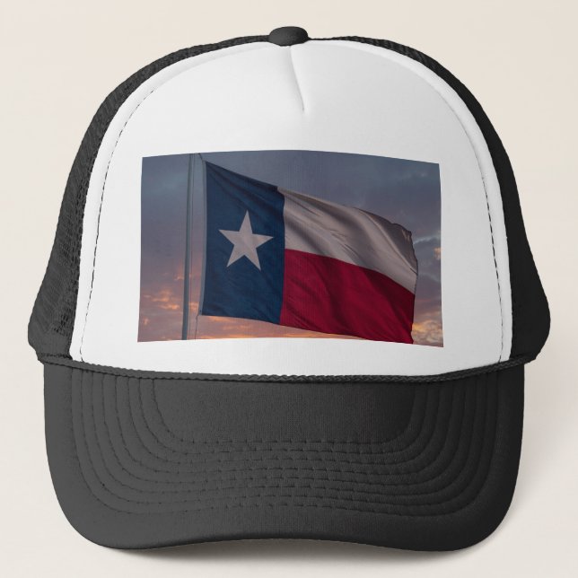 Texas Flag Sunset Cap - Patriotic Hat (Front)