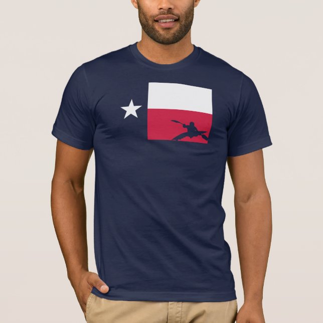 Texas Flag T-Shirt - Kayak (Front)