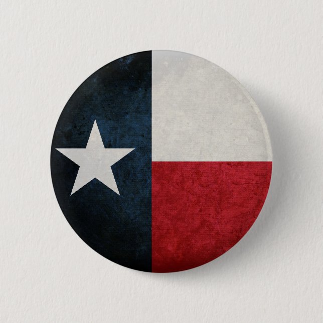 Texas Flag; Texan; Pinback Button (Front)