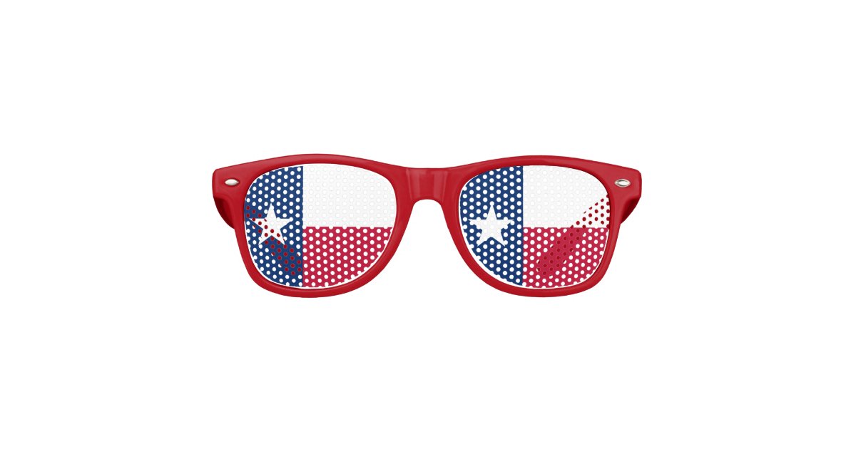Texas Flag - Texan Pride Retro Sunglasses | Zazzle