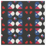 Texas Flag &amp; Texas Hearts fashion Fabric / USA