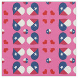 Texas Flag &amp; Texas Hearts fashion Fabric / USA