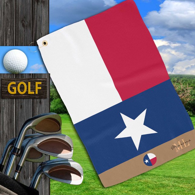 Texas flag & Texas monogrammed / golf towel (Creator Uploaded)