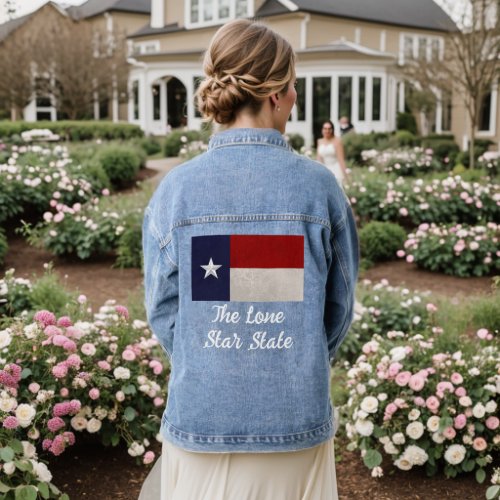 Texas Flag  The Lone Star State Denim Jacket