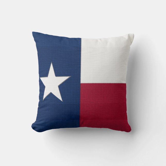 Texas Flag Throw Pillow (Front)
