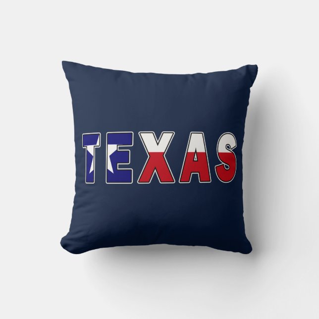 Texas Flag Throw Pillow (Front)