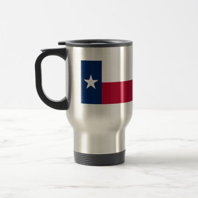 Texas Flag Travel Mug (Left)