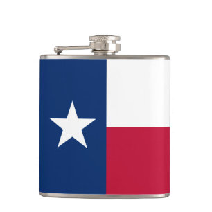 Texas Flag & travel Texas USA States/sports fans Flask