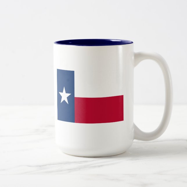 Texas Flag Two-Tone Coffee Mug (Right)