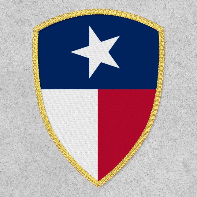 Texas Flag - vertical display Patch (Front)