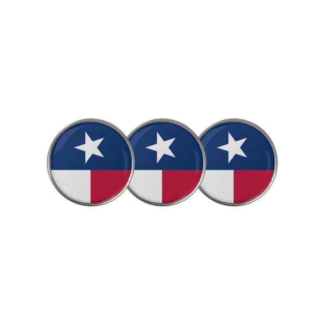 Texas Flag (vertical) Golf Ball Marker (3 Up)
