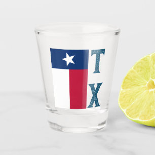 Texas Flag (vertical) Shot Glass