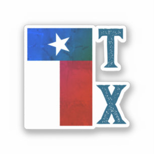 Texas Flag (vertical) Sticker