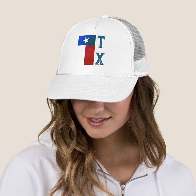 Texas Flag (vertical) Trucker Hat (In Situ)
