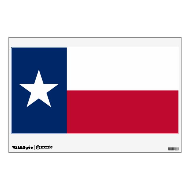 Texas Flag Wall Sticker (Front)