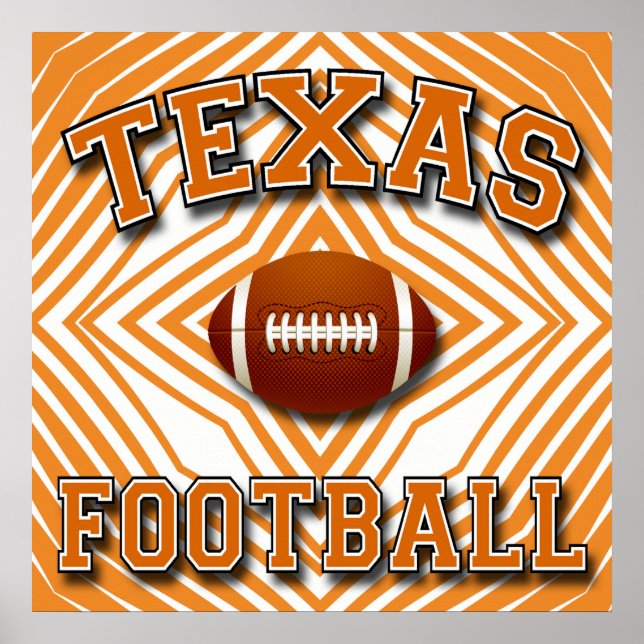 TEXAS FOOTBALL POSTER (Front)