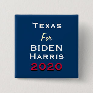 Texas For BIDEN HARRIS 2020 Campaign Button