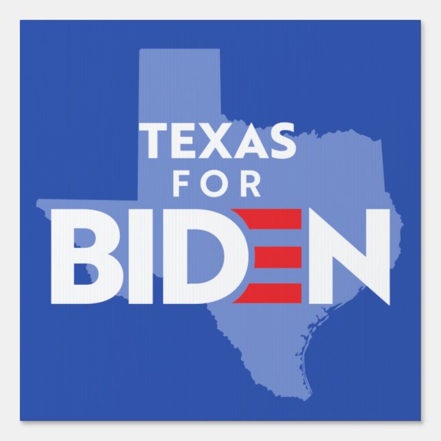 Texas For Biden Sign (Front)