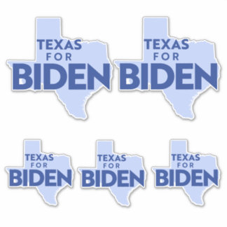 Texas For Biden Sticker