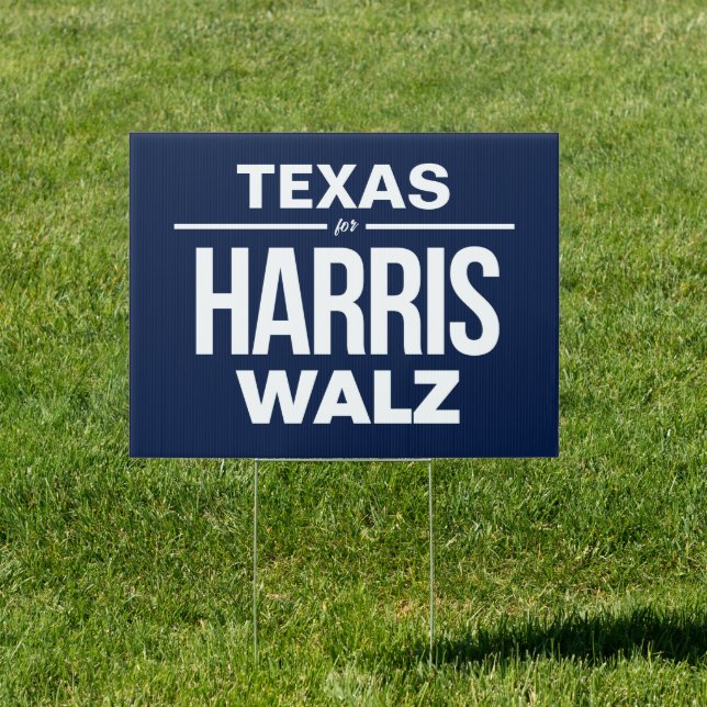 Texas for Harris Walz Sign (Insitu)