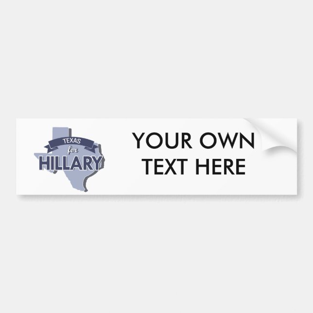TEXAS FOR HILLARY -.png Bumper Sticker (Front)