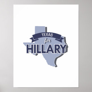 TEXAS FOR HILLARY -.png Poster