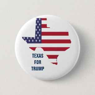 TEXAS FOR TRUMP BUTTON