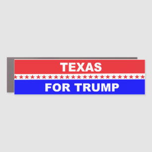 Texas For Trump Car Magnet