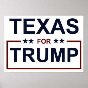 Texas for Trump Poster