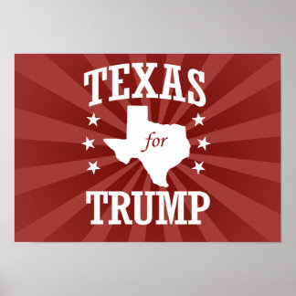 TEXAS FOR TRUMP POSTER