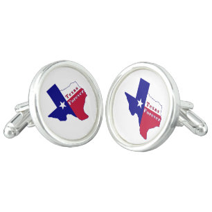 Texas Forever Flag Map Cufflinks