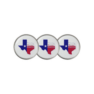 Texas Forever Flag Map Golf Ball Marker