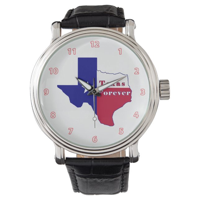 Texas Forever Flag Map Watch (Front)