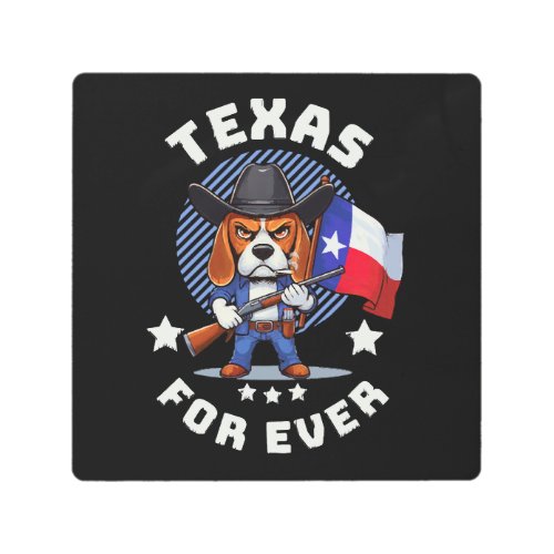 Texas forever metal print