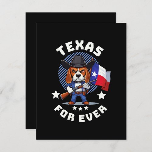 Texas forever RSVP card