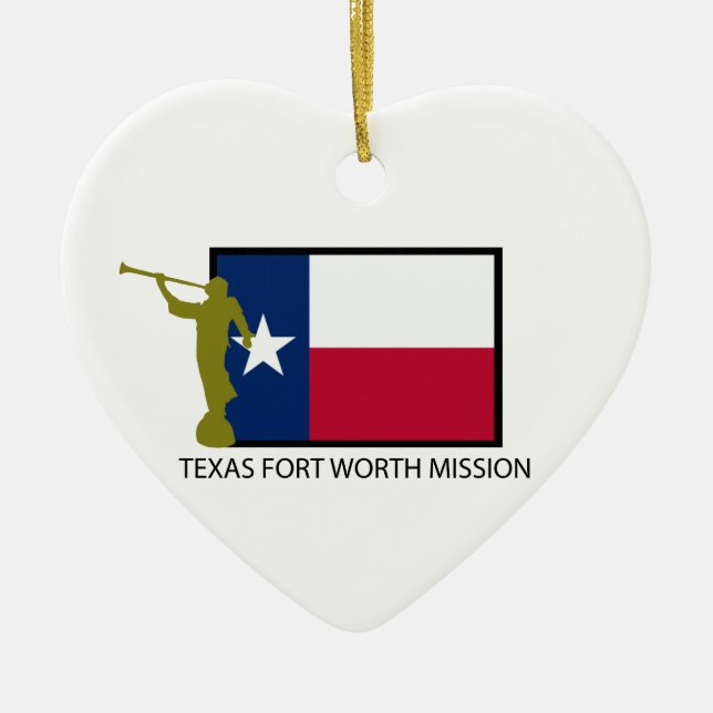 TEXAS FORT WORTH MISSION LDS CTR CERAMIC ORNAMENT (Front)