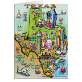 Texas Fun Map Cards (Front)