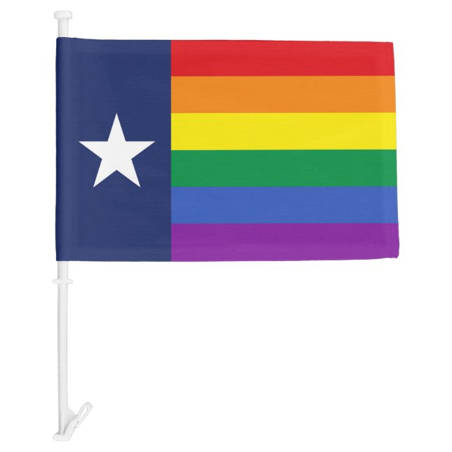 Texas Gay Pride Car Flag (Front)